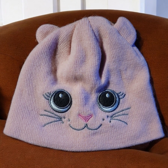 GC Kid's Hello Kitty Hat Pink Sweater Cap Beanie - Picture 2 of 4